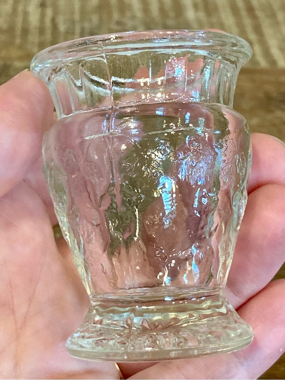 Kokomo Jenkins Clear Glass Falcon Strawberry Pattern Toothpick Holder EAPG - Picture 7 of 7